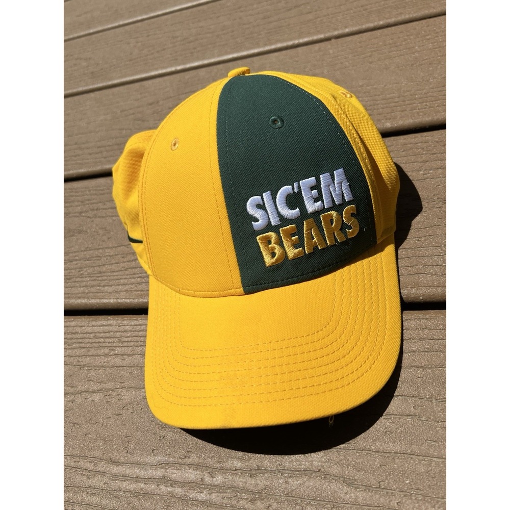 Nike Baylor Bears Hat OSFM‎ baseball cap Sic Em Bears Dri-FIT Legacy91 Mens Gold
